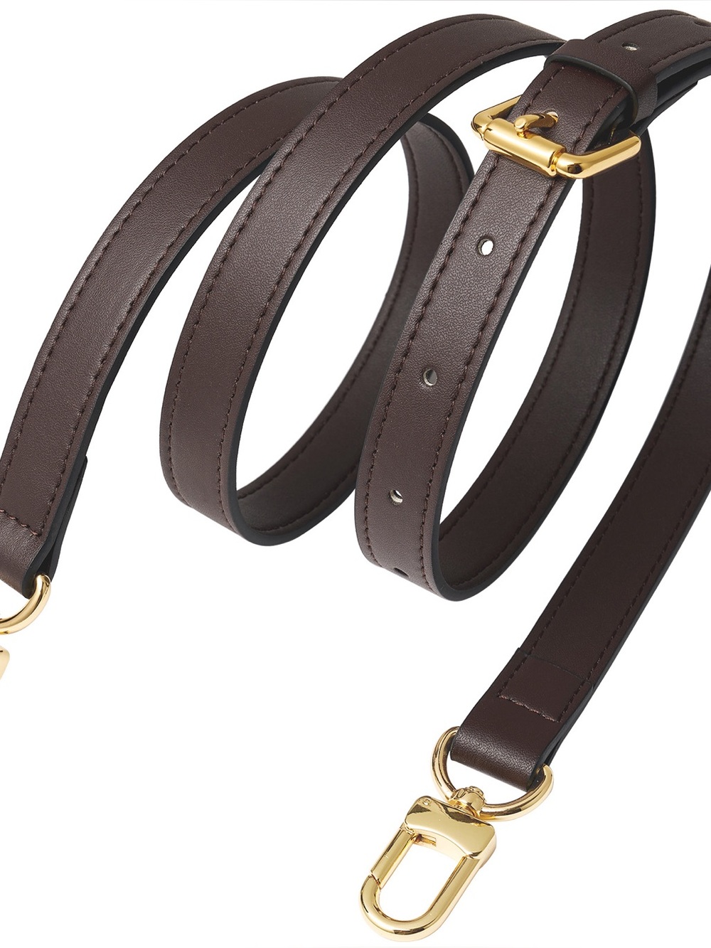 Coffee Adjustable Crossbody Replacement Strap for Multiple Handbags